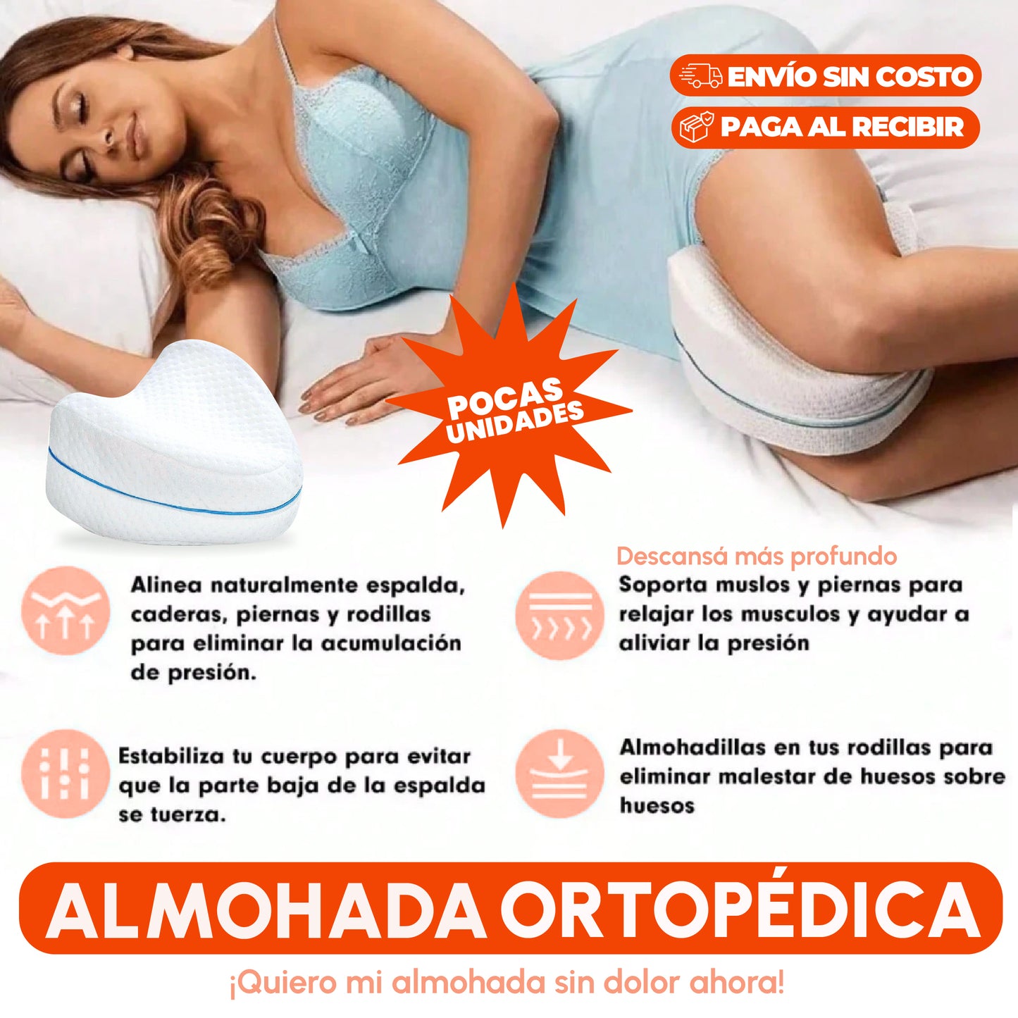 Almohada Ortopédica con Envío gratis 📦✨