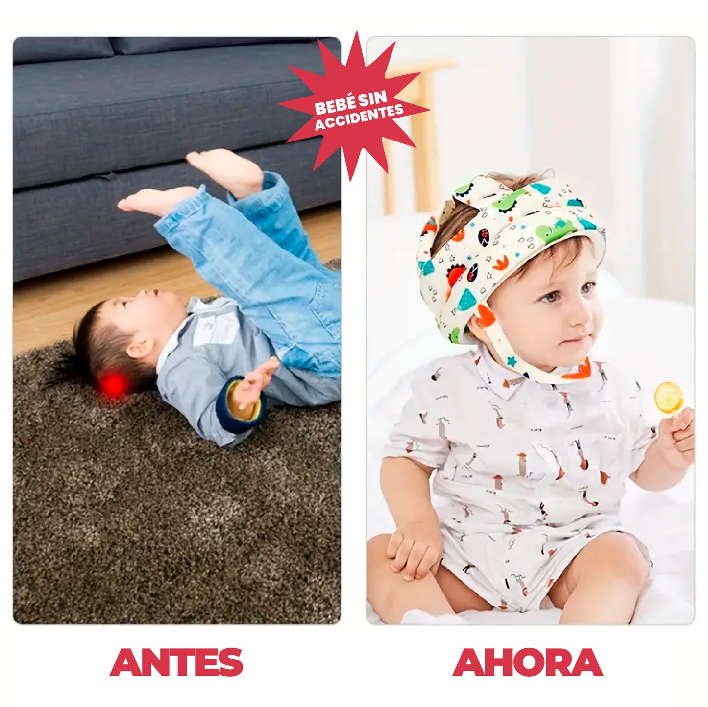 Gorro protector de cabeza - Bebés sin accidentes 👶🏼